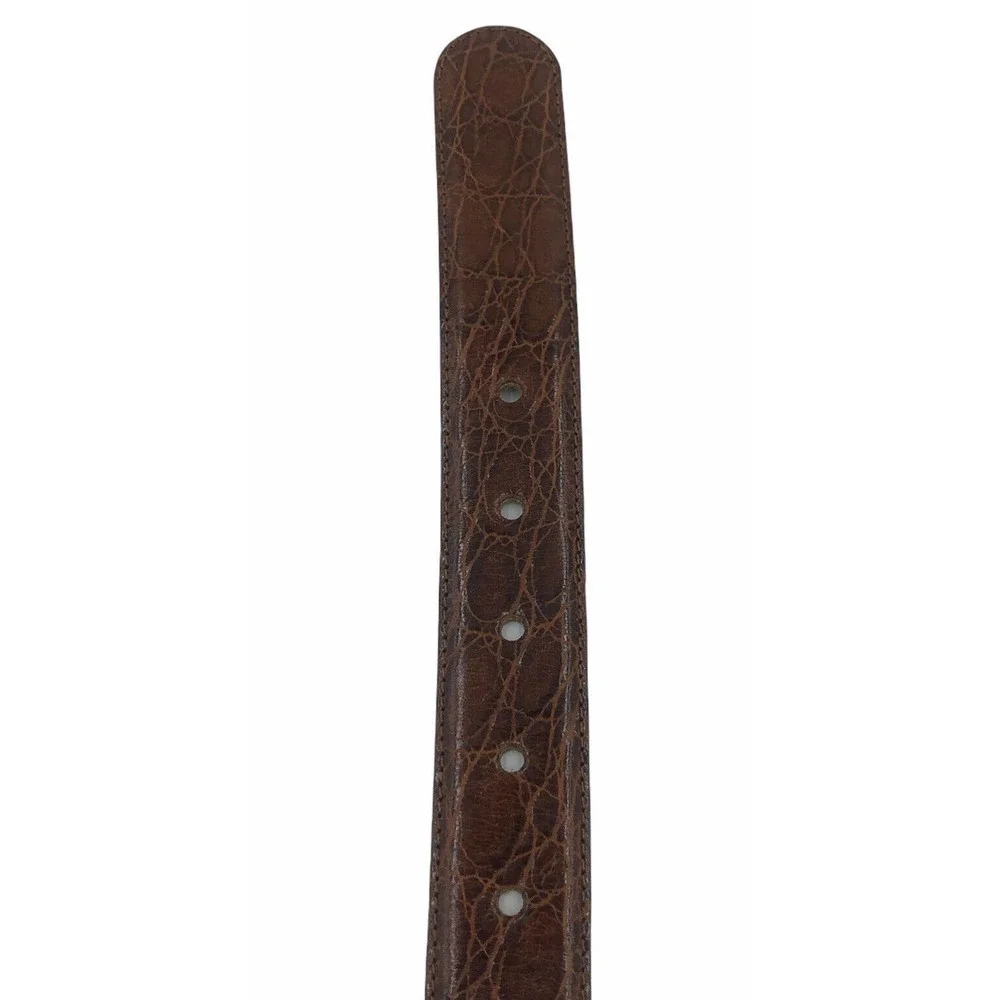 ROBERTO BELLIDO BROWN women leather Belt sz 75 M